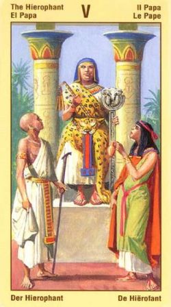 Таро Вечности Фараона Рамзеса - (Ramses: Tarot of Eternity). Галерея и значение карт 05_Major_Hierophant
