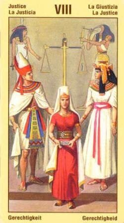 Таро Вечности Фараона Рамзеса - (Ramses: Tarot of Eternity). Галерея и значение карт 08_Major_Justice