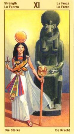 Таро Вечности Фараона Рамзеса - (Ramses: Tarot of Eternity). Галерея и значение карт 11_Major_Strenght