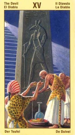 Таро Вечности Фараона Рамзеса - (Ramses: Tarot of Eternity). Галерея и значение карт 15_Major_Devil