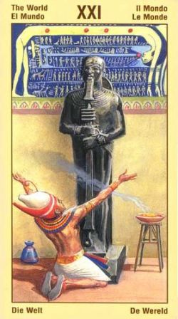 Таро Вечности Фараона Рамзеса - (Ramses: Tarot of Eternity). Галерея и значение карт 21_Major_World